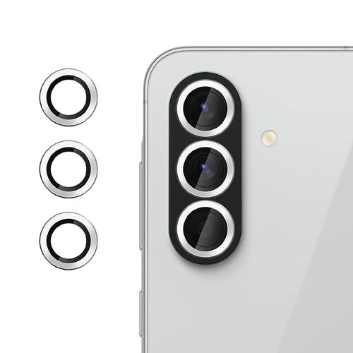 F�r Samsung Galaxy A37 / A57 5G Kalebol 9H Kamera Schutzglas Silber