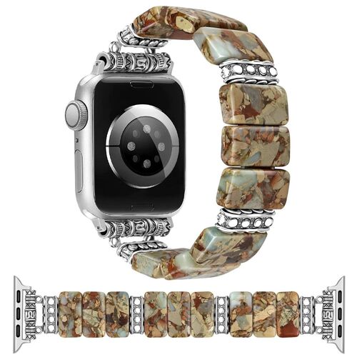 F�r Apple Watch 42mm 41mm 40mm 38mm Keramik Armband Imperial Braun