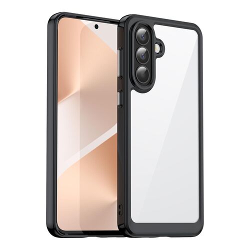 F�r Samsung Galaxy A57 5G Colorful Serie TPU Acryl Schutzh�lle Schwarz