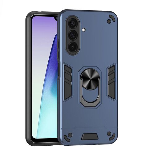 F�r Samsung Galaxy A37 5G Armor Magnet Ring Schutz Handy H�lle Blau