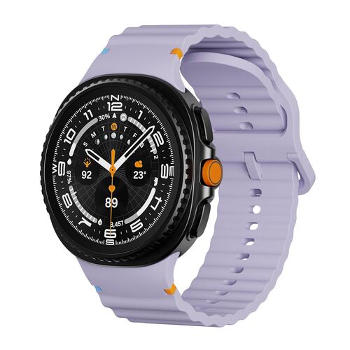 Silikon Armband f�r Samsung Galaxy Watch 8 / 8 Classic Wellenstruktur Design 