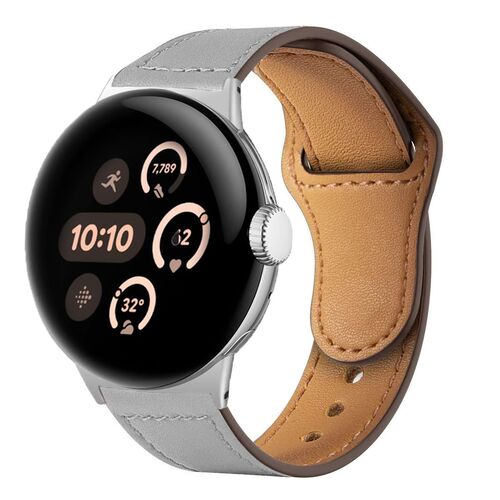 Leder Armband f�r Google Pixel Watch 4 / 3 / 2 / 1 41mm Premium Faltschlie�e 