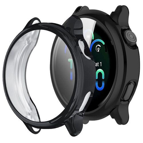 F�r Garmin Vivoactive 6 Electroplated TPU Full Schutz H�lle Schwarz