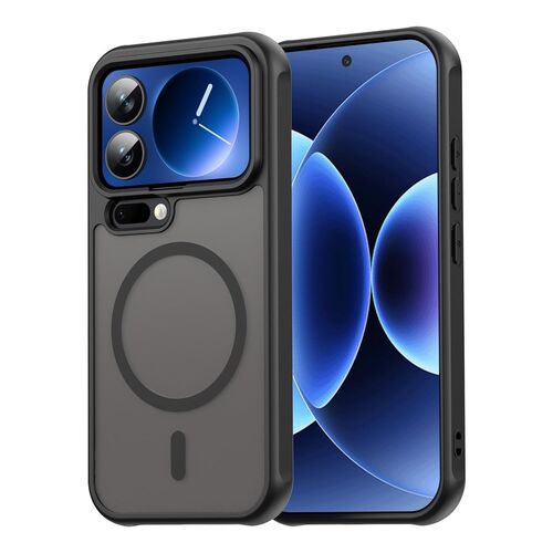 F�r Xiaomi 17 Pro ShadowGuard Frosted MagSafe Schutz H�lle Schwarz