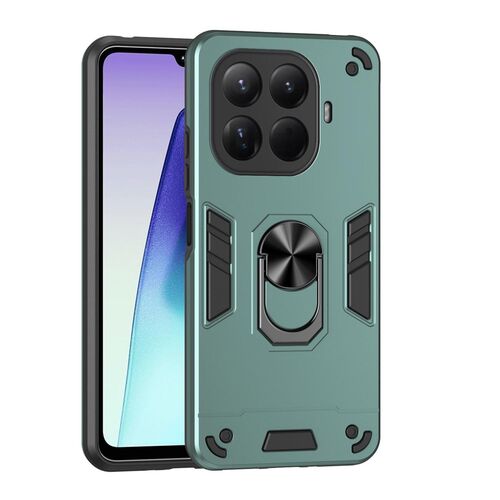 F�r Xiaomi 15T Pro Armor Magnet Ring Halter Schutz Handy H�lle Gr�n