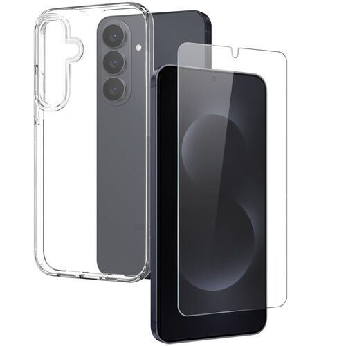 F�r Samsung Galaxy S26 Plus TPU Schutz H�lle + 9H Glas Transparent