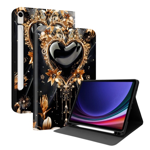 F�r Samsung Galaxy Tab S10 Lite / S10 FE / S9 Kunstleder Motiv Tasche