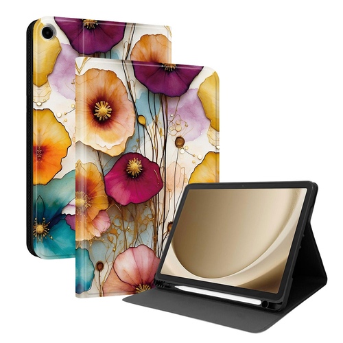 F�r Samsung Galaxy Tab A11+ / Tab A9 + Kunstleder Motiv Tasche