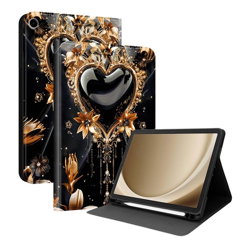 F�r Samsung Galaxy Tab A11+ / Tab A9 + Kunstleder Motiv Tasche