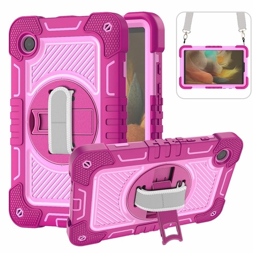 F�r Samsung Galaxy Tab A11 / A9 Outdoor 360 Grad H�lle Tasche Pink