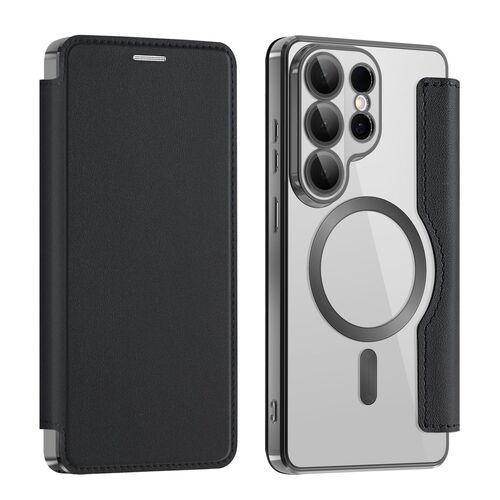 F�r Samsung Galaxy S26 Ultra Magsafe RFID 360 Kunstleder H�lle Schwarz