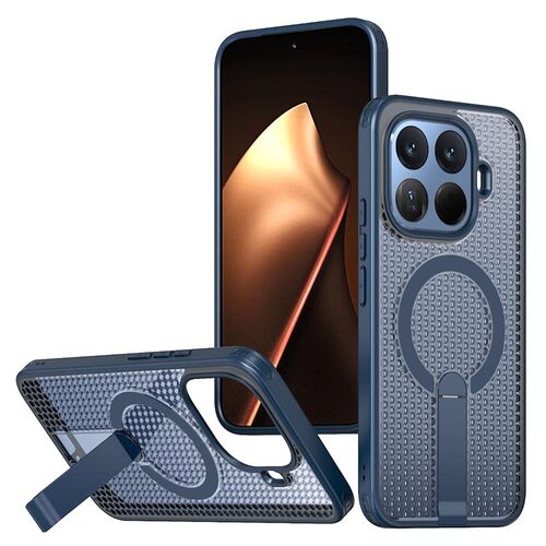 F�r Xiaomi 15T Pro 5G Honeycomb MagSafe K�hlende Acryl H�lle Blau