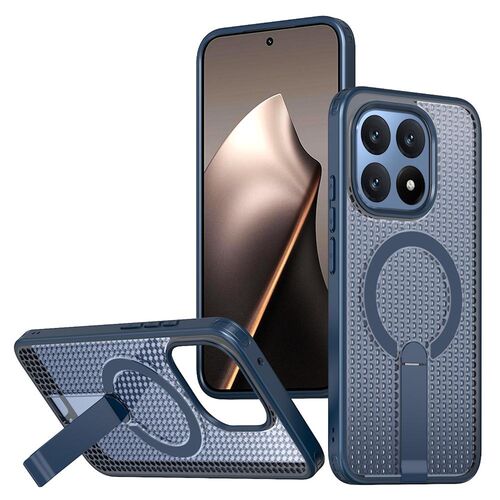 F�r Xiaomi 15T 5G Honeycomb MagSafe K�hlende Acryl TPU H�lle D- Blau