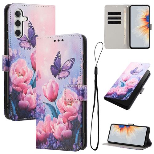 F�r Samsung Galaxy A57 5G Kunstleder Klapp Book Wallet Motiv Schutz
