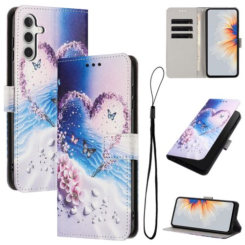 F�r Samsung Galaxy A57 5G Kunstleder Klapp Book Wallet Motiv Schutz