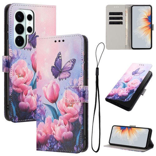 Klapp Schutz Handyh�lle f�r Samsung Galaxy A57 5G Kunstleder Motiv mit Kartenfach & Standfunktion
