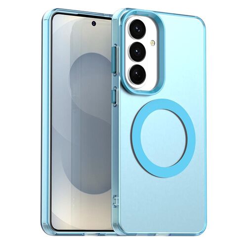 MagSafe f�r Samsung Galaxy S26 Plus Candy Design Hybrid TPU Blau