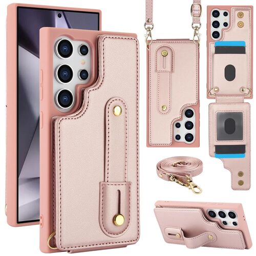 Handy H�lle Fliph�lle f�r Samsung Galaxy S26 Plus Ultra Kunstleder Umh�ngeband 