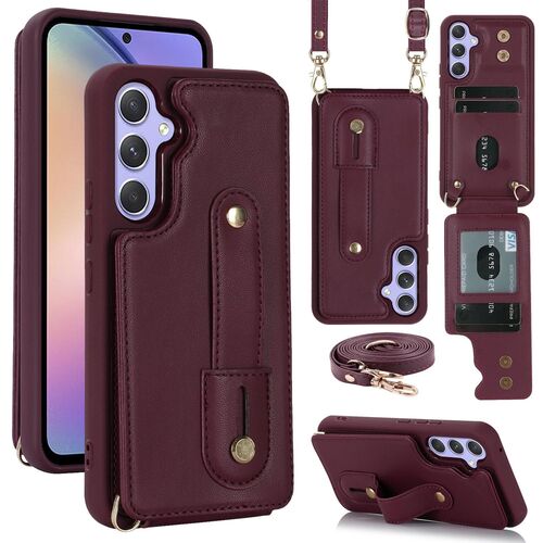 Handy H�lle Fliph�lle f�r Samsung Galaxy S26 Plus Ultra Kunstleder Umh�ngeband 