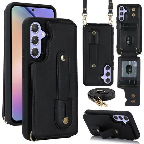Handy H�lle Fliph�lle f�r Samsung Galaxy S26 Plus Ultra Kunstleder Umh�ngeband 