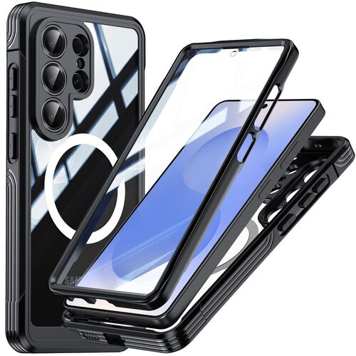 MagSafe Handyh�lle f�r Samsung Galaxy S26 S25 Plus Ultra 360 Grad Hybrid Bumper 