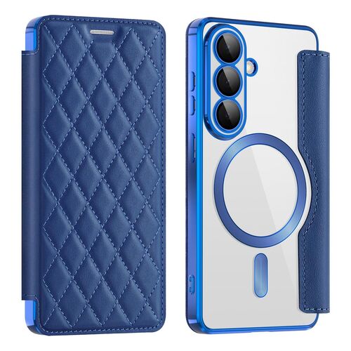 MagSafe f�r Samsung Galaxy S26 Kunstleder RFID Schutz Wallet D- Blau