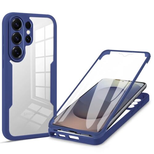 360 Grad f�r Samsung Galaxy S26 Ultra mit Display Kameraschutz Blau