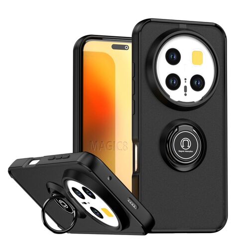 Ringhalter f�r Honor Magic 8 Pro Q Shadow TPU + PC Schutz Schwarz