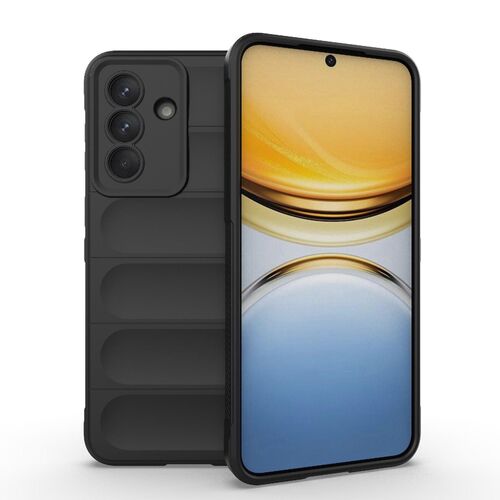 Sto�fest f�r Samsung Galaxy A57 5G TPU Flanell Kameraschutz Schwarz