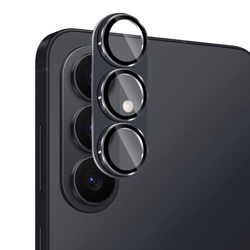 Linsenglas f�r Samsung Galaxy S26 Plus Aluminium Ring 9H D�nn Schwarz