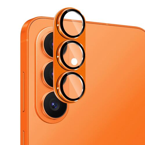 Linsenglas f�r Samsung Galaxy S26 Plus Aluminium Ring 9H D�nn Orange
