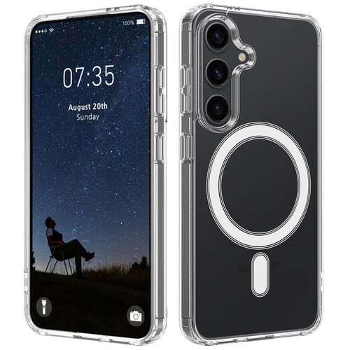 MagSafe f�r Samsung Galaxy S26 Acryl TPU Hybrid Schutz Transparent