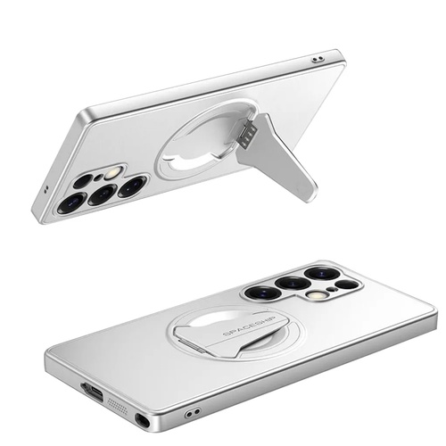 MagSafe f�r Samsung Galaxy S26 Ultra TPU Silikonh�lle Silber