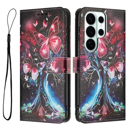 f�r Samsung Galaxy S26 Ultra 5G Kunstleder Klapp Book Wallet Motiv TPU
