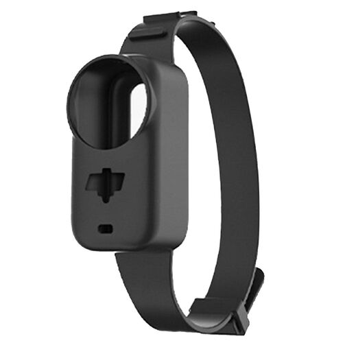 F�r DJI Osmo Nano Silikon Schutzcover mit Daumenstrap Schwarz