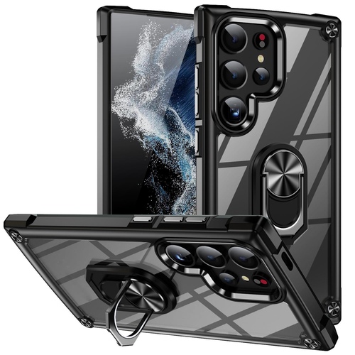 360 Drehring f�r Samsung Galaxy S26 Ultra 5G Silikon Schutz Schwarz