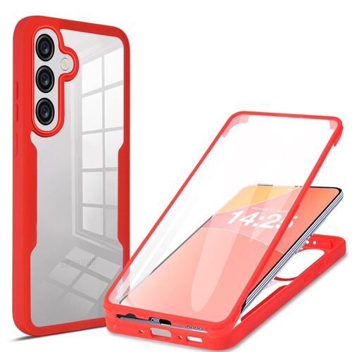 360 Grad f�r Samsung Galaxy A37 / A56 / A36 mit Displayschutz Rot