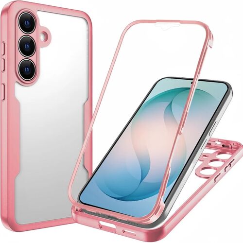 360 Grad f�r Samsung Galaxy A57 5G mit Display & Kameraschutz Rosa