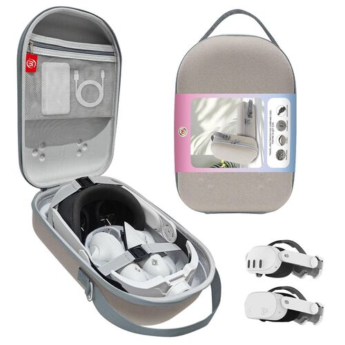 Tragbare Tasche f�r Meta Quest 3 / 3S VR Headset Grau
