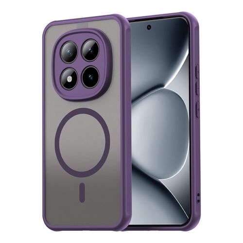 MagSafe f�r Xiaomi Redmi Note 15 Pro Plus Hybrid Kameraschutz Lila