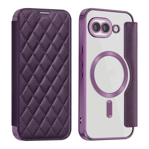 MagSafe f�r Google Pixel 10a Kunstleder RFID Kamera Schutz Lila