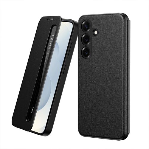 Flipcase f�r Samsung Galaxy S26 Plus Smart View Kunstleder Schwarz