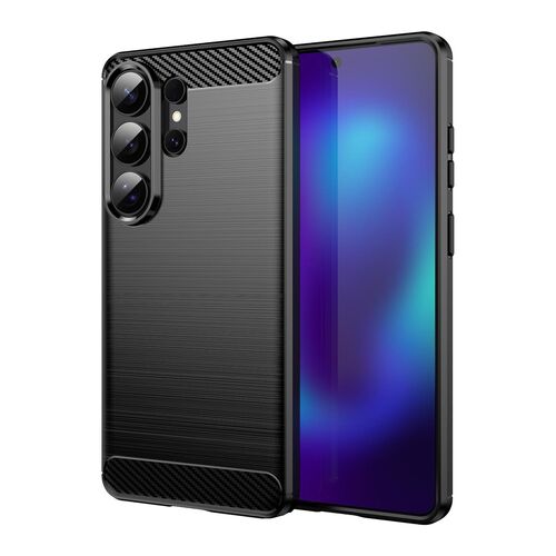f�r Samsung Galaxy S26 Ultra Carbon Brushed Design TPU Schwarz