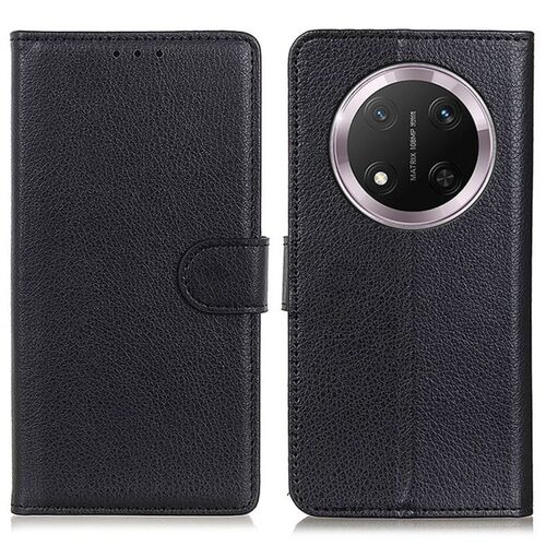 Klapph�lle f�r Honor Magic 8 Lite Kunstleder Wallet Schutz Schwarz