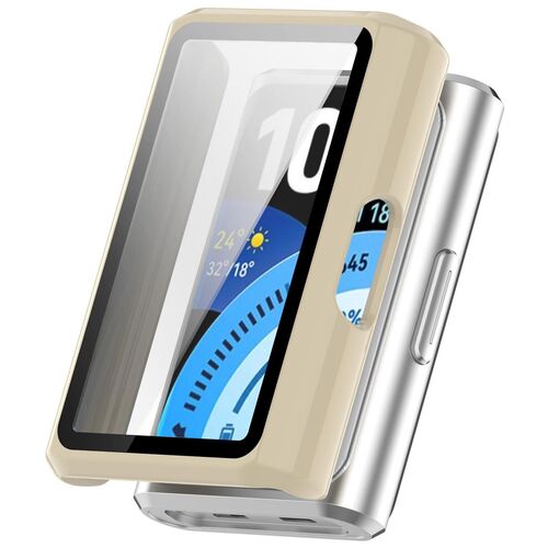 + Schutzglas f�r Huawei Band 11 Pro / 11 Pro NFC Kunststoff Beige