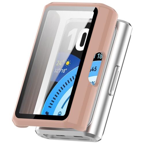+ Schutzglas f�r Huawei Band 11 Pro / 11 Pro NFC Kunststoff Pink