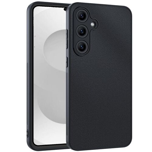 Ultrad�nn Glattes Kunstleder f�r Samsung Galaxy S26 TPU Hybrid Schwarz