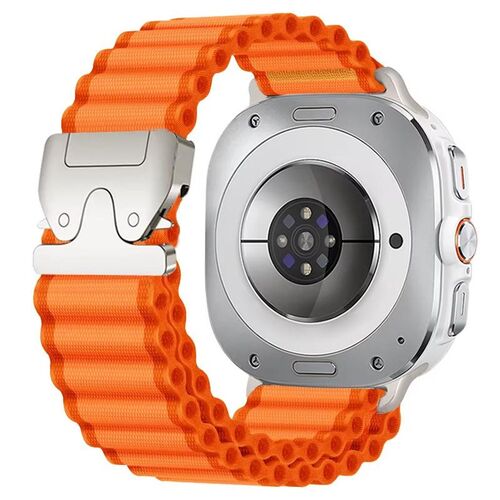Nylon Outdoor f�r Samsung Galaxy Watch 8 / 8 Classic Ersatzband Orange