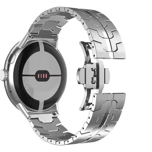 Aluminium f�r Google Pixel Watch 4 / 3 45mm Butterfly Ersatz Silber