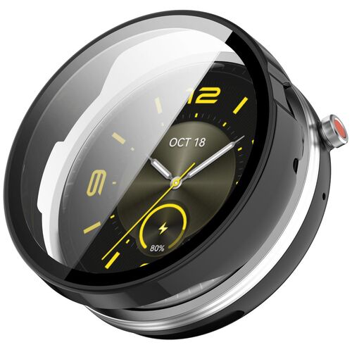 + Schutzglas f�r Honor Watch GS 5 / Fit Elegant Full Cover Schwarz